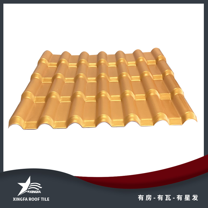 金华金黄合成树脂瓦 金华平改坡树脂瓦 质轻坚韧安装方便 中国优质制造商